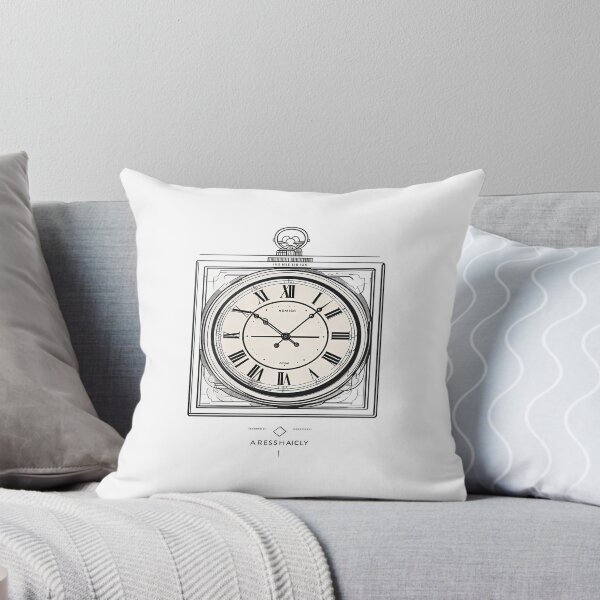 Item preview, Vintage Roman Numeral Clock – Elegant Black and White Line Art Illustration designed and sold by Artisan Finds Online.