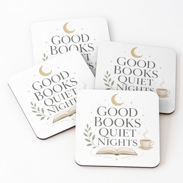 Item preview, Good Books Quiet Nights - Bookish Reading Design designed and sold by GoverArt.