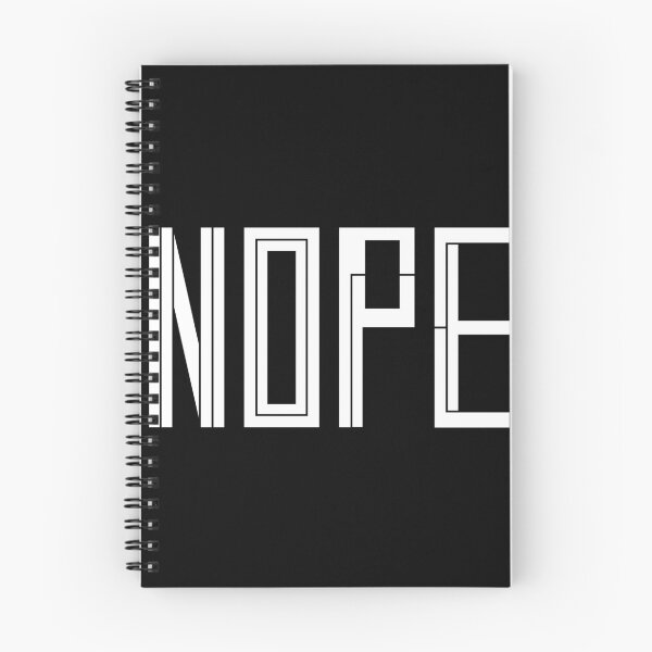 Item preview, Nope White Typography Funny Quote designed and sold by nimoxi.