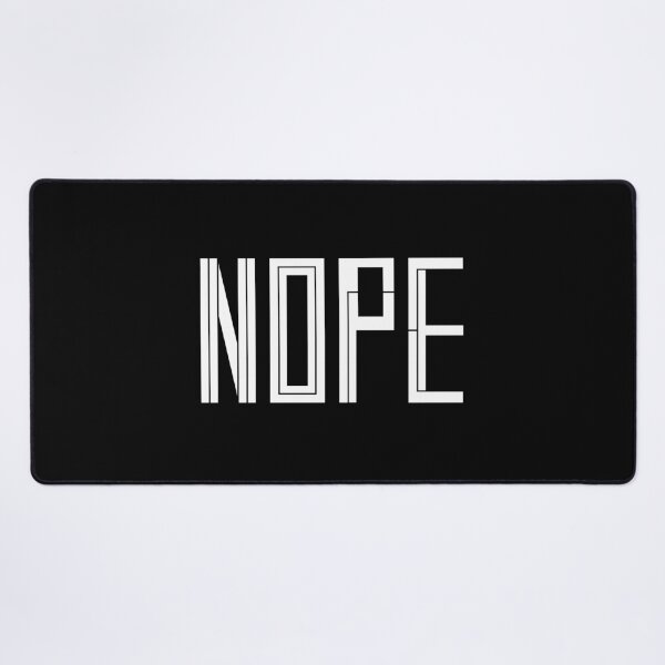 Item preview, Nope White Typography Funny Quote designed and sold by nimoxi.