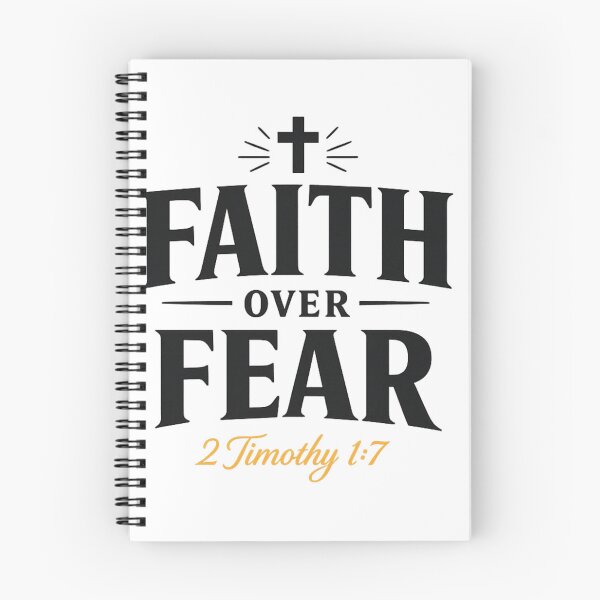 Item preview, Faith Over Fear | 2 Timothy 1:7 Christian Typography T-Shirt | Minimalist Bible Verse Design | Inspirational Faith Gift designed and sold by Leefs.