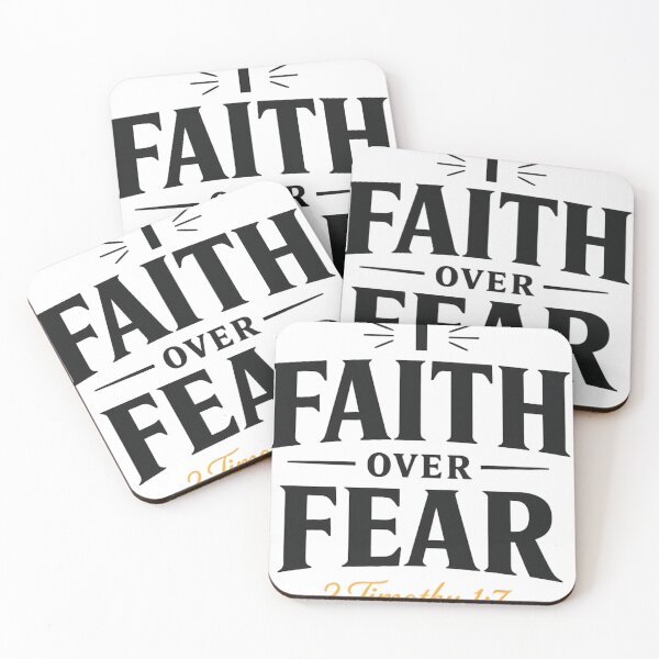 Item preview, Faith Over Fear | 2 Timothy 1:7 Christian Typography T-Shirt | Minimalist Bible Verse Design | Inspirational Faith Gift designed and sold by Leefs.