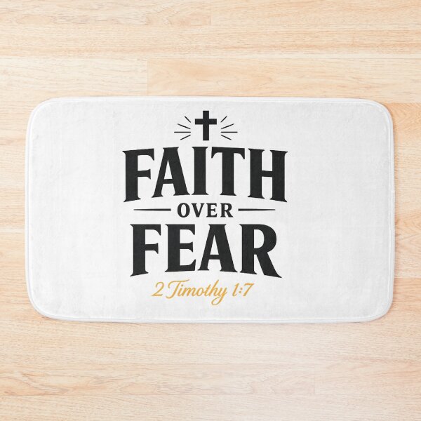 Item preview, Faith Over Fear | 2 Timothy 1:7 Christian Typography T-Shirt | Minimalist Bible Verse Design | Inspirational Faith Gift designed and sold by Leefs.