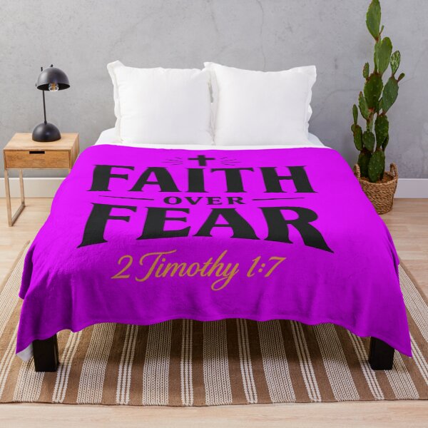 Item preview, Faith Over Fear | 2 Timothy 1:7 Christian Typography T-Shirt | Minimalist Bible Verse Design | Inspirational Faith Gift designed and sold by Leefs.