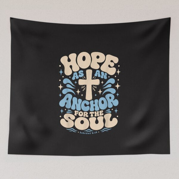 Item preview, Hope As an Anchor Hebrews 6:19 Christian Bible Verse Vintage Design designed and sold by kiralynstration.