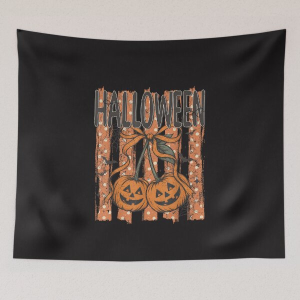 Item preview, Striped Halloween Pumpkin Cute Girly Fall Autumn Boho Vintage Design designed and sold by kiralynstration.