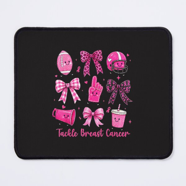 Item preview, Tackle Breast Cancer American Football Pink Ribbon Retro Support Design designed and sold by kiralynstration.