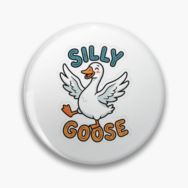 Item preview, Silly Goose Cute Cartoon Funny Whimsical Duck Meme Art designed and sold by raedattia.