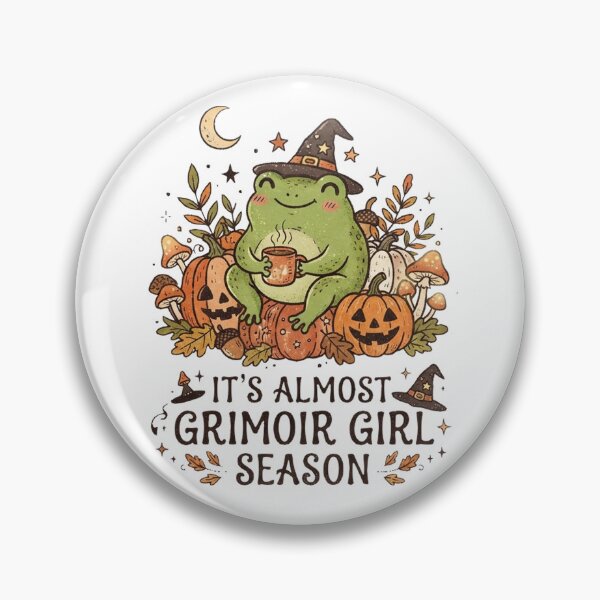 Item preview, It's Almost Grimoire Girl Season Funny Frog Halloween Cute designed and sold by Yellowriversss.