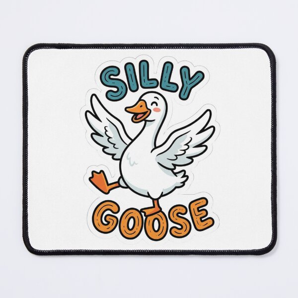 Item preview, Silly Goose Cute Cartoon Funny Whimsical Duck Meme Art designed and sold by raedattia.