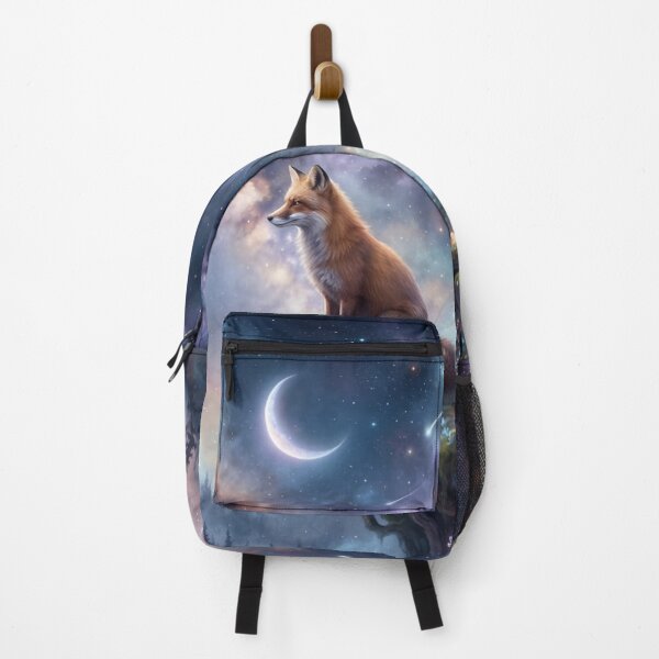Item preview, Celestial Fox Night Sky Fantasy Wildlife Illustration | Cosmic Spirit Animal Art designed and sold by ZyxDes.