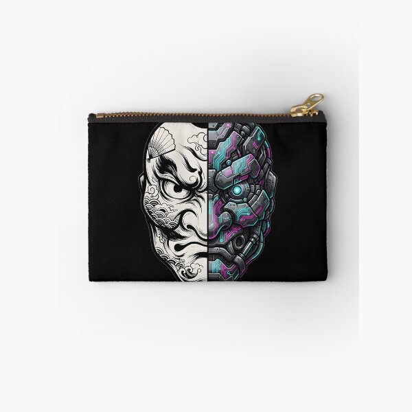 Item preview, Title: Neon Paradox: Cyber-Tengu Split Mask designed and sold by Neo Tokio.