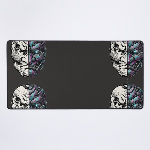 Item preview, Title: Neon Paradox: Cyber-Tengu Split Mask designed and sold by Neo Tokio.