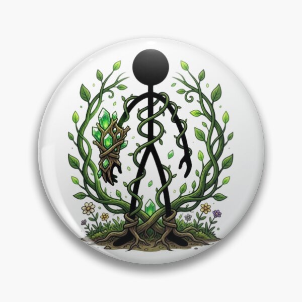 Item preview, Nature Crystal Stickman Druid designed and sold by Interactive-Art.