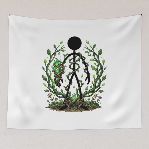 Item preview, Nature Crystal Stickman Druid designed and sold by Interactive-Art.