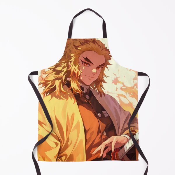Item preview, Kyojuro Rengoku Demon Slayer Golden Flame Portrait designed and sold by JohnEllisa.