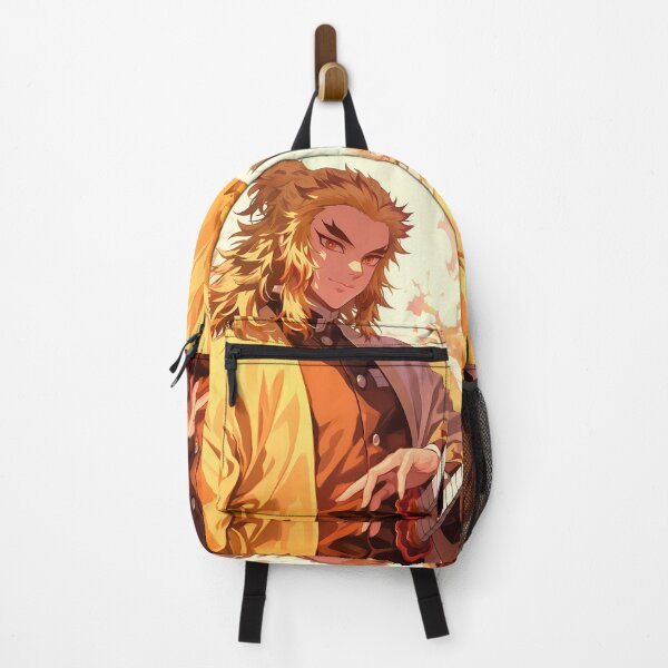 Item preview, Kyojuro Rengoku Demon Slayer Golden Flame Portrait designed and sold by JohnEllisa.
