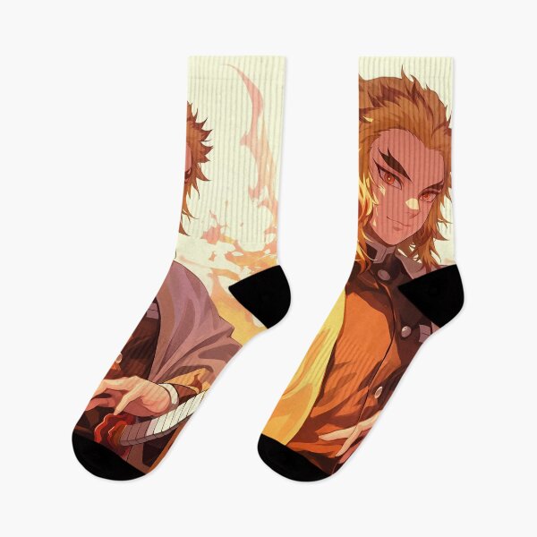 Item preview, Kyojuro Rengoku Demon Slayer Golden Flame Portrait designed and sold by JohnEllisa.