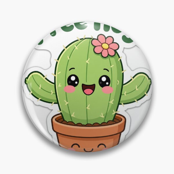 Item preview, Free Hugs Cute Cactus in a Pot Kawaii designed and sold by BoosterShop.