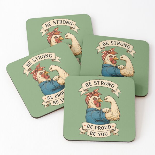 Item preview, Rosie the Riveter Chicken Feminist Empowerment Illustration Art designed and sold by VibePrints101.