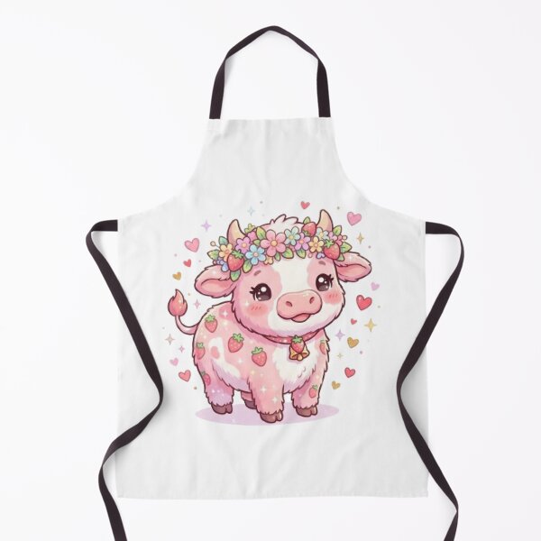 Item preview, Cute Strawberry Cow T-Shirt | Kawaii Floral Cow | Pastel Cottagecore Aesthetic designed and sold by Faisal Shah.