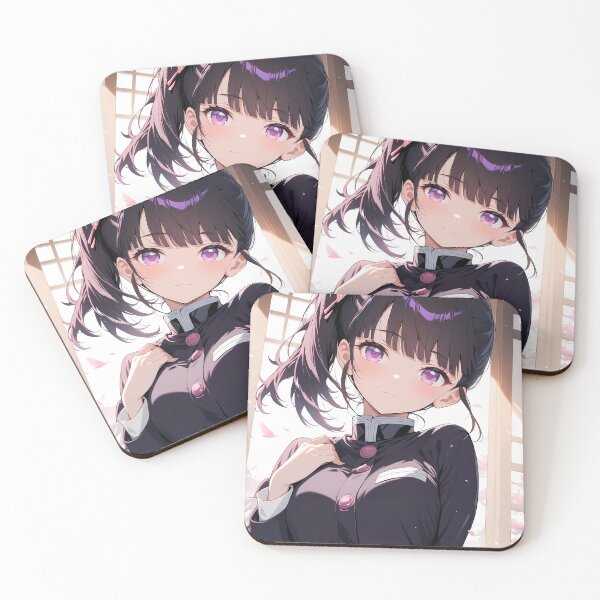Item preview, Kanao Tsuyuri Demon Slayer Cherry Blossom Window Light Butterfly Pose designed and sold by JohnEllisa.