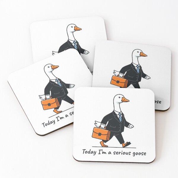 Item preview, Today Im A Serious Goose Funny Corporate Suit Animal Meme designed and sold by raedattia.