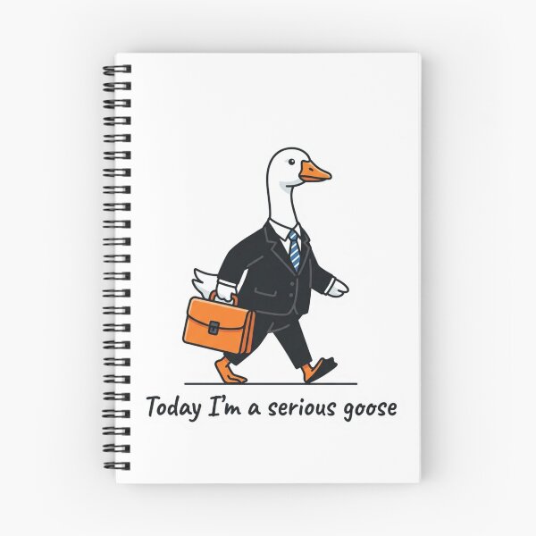 Item preview, Today Im A Serious Goose Funny Corporate Suit Animal Meme designed and sold by raedattia.