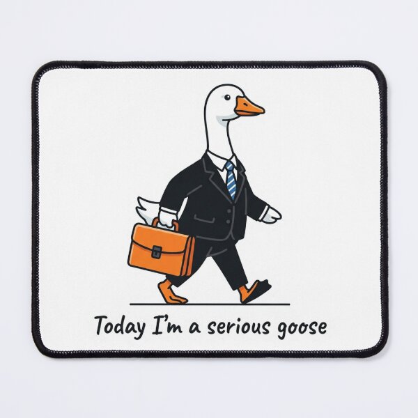 Item preview, Today Im A Serious Goose Funny Corporate Suit Animal Meme designed and sold by raedattia.