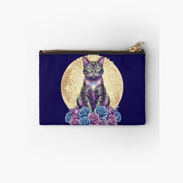Item preview, Celestial Cat & Moon Roses | Witchy Watercolor Floral designed and sold by Starlett Designs.