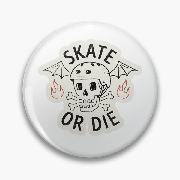 Item preview, Skate or Die Skull Punk Skateboarding Vinyl Decal designed and sold by Yellowriversss.