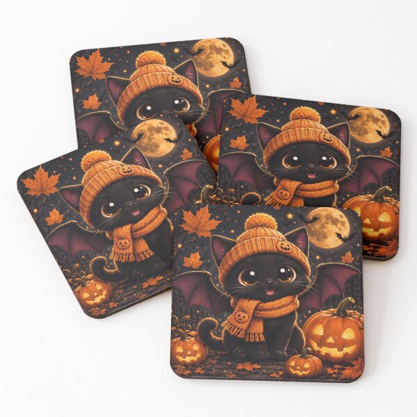 Item preview, Cute Black Cat Pumpkin Halloween Spooky designed and sold by Soluna Studio.