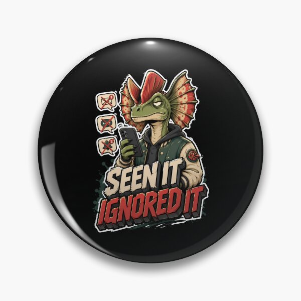 Item preview, Seen It Ignored It Sarcastic Dilophosaurus Phone Design designed and sold by Tong4130.