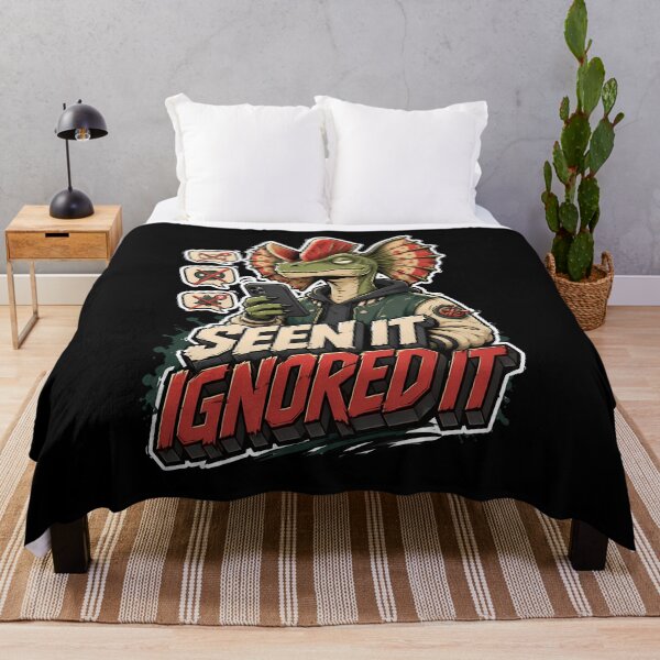 Item preview, Seen It Ignored It Sarcastic Dilophosaurus Phone Design designed and sold by Tong4130.