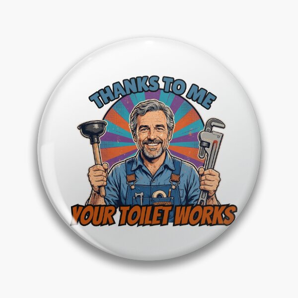 Item preview, Thanks To Me Your Toilet Works | Funny Plumber Gift | Blue Collar Dad | Plumber Appreciation designed and sold by Neurospicy Trolls.