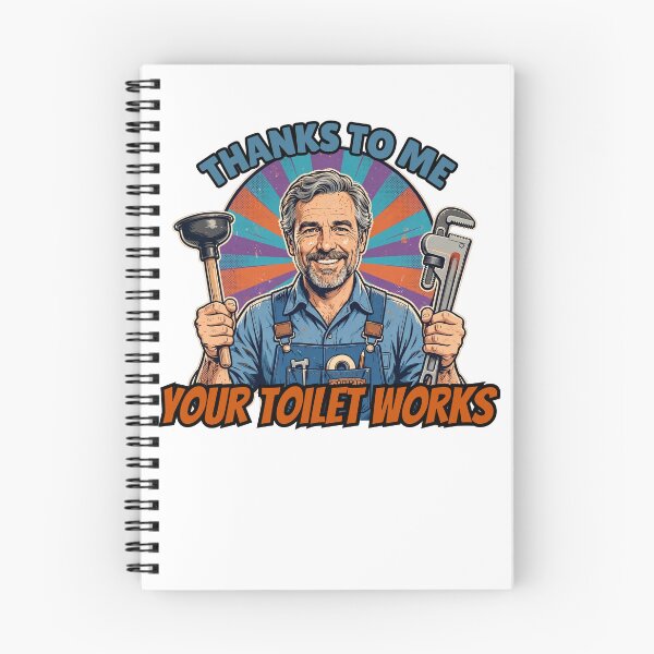 Item preview, Thanks To Me Your Toilet Works | Funny Plumber Gift | Blue Collar Dad | Plumber Appreciation designed and sold by Neurospicy Trolls.