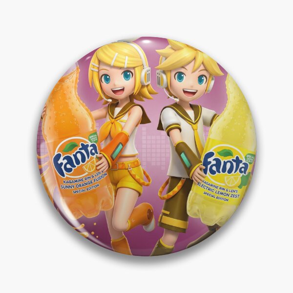 Item preview, Soda Kagamine Rin & Len Orange Lemon Fusion Fanta Drink designed and sold by N0WUC1.
