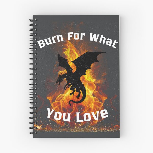 Item preview, Burn For What You Love - Fire Dragon Silhouette Art designed and sold by AhmadAnnaPrints.