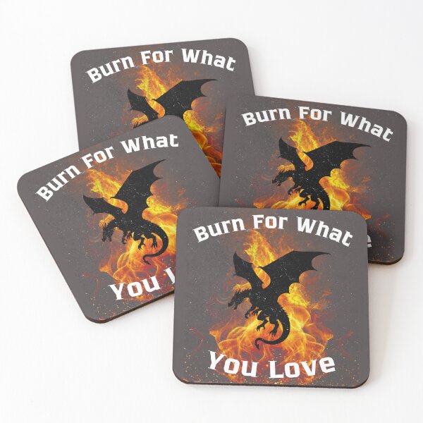 Item preview, Burn For What You Love - Fire Dragon Silhouette Art designed and sold by AhmadAnnaPrints.