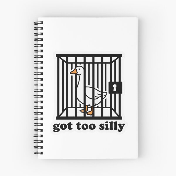 Item preview, Got Too Silly Goose Cage - Funny Jail Duck Meme Art designed and sold by raedattia.