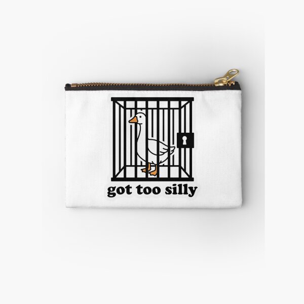 Item preview, Got Too Silly Goose Cage - Funny Jail Duck Meme Art designed and sold by raedattia.