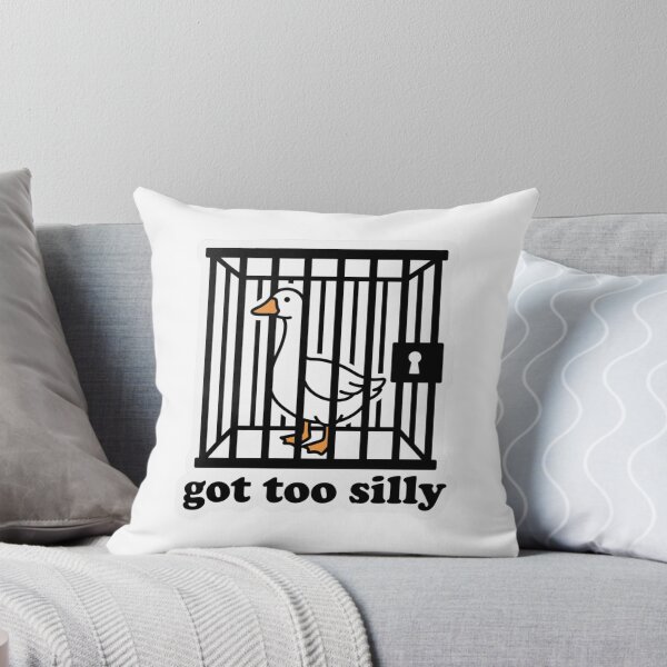 Item preview, Got Too Silly Goose Cage - Funny Jail Duck Meme Art designed and sold by raedattia.