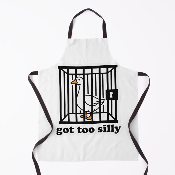 Item preview, Got Too Silly Goose Cage - Funny Jail Duck Meme Art designed and sold by raedattia.