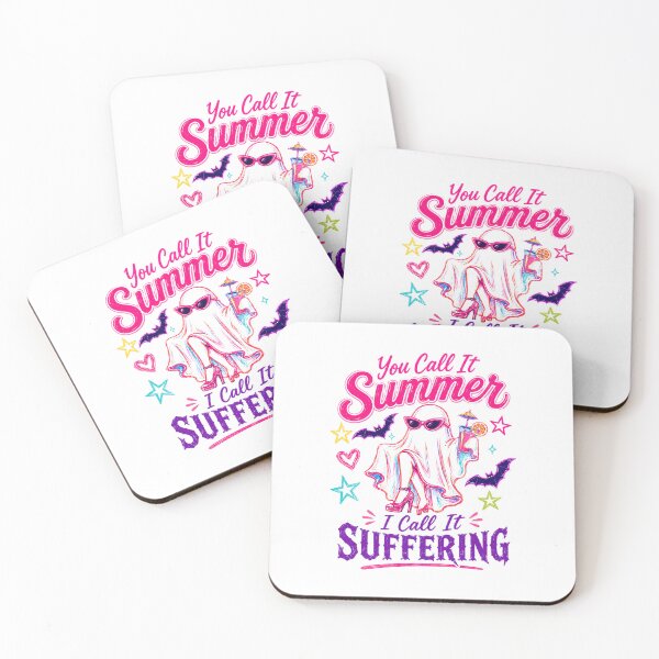 Item preview, You Call It Summer I Call It Suffering Ghost Goth Anti Summer Spooky Halloween Humor designed and sold by HumansStuck12.
