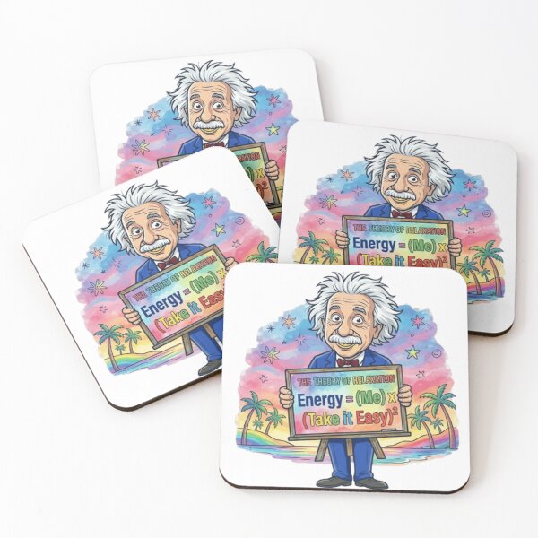 Item preview, Funny Einstein Theory of Relaxation T-Shirt Design designed and sold by ELVIN DESIGNS.