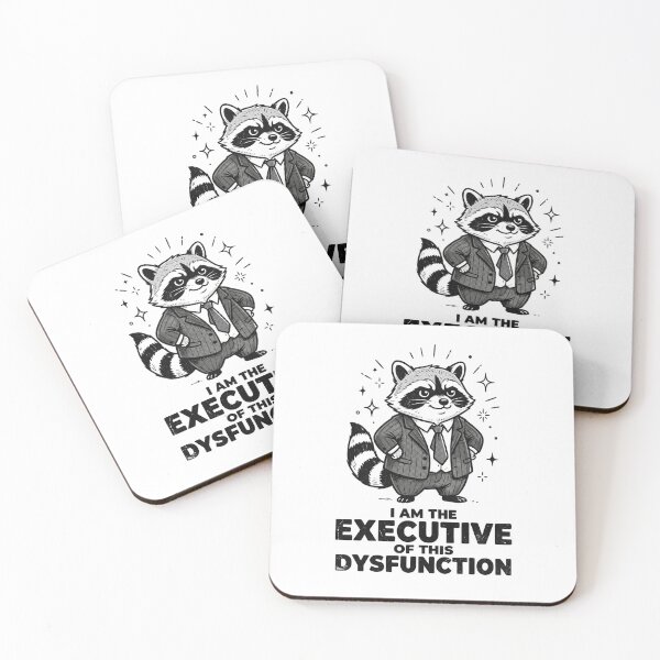 Item preview, I Am The Executive Of This Dysfunction - Funny Raccoon Boss designed and sold by dudelinart.