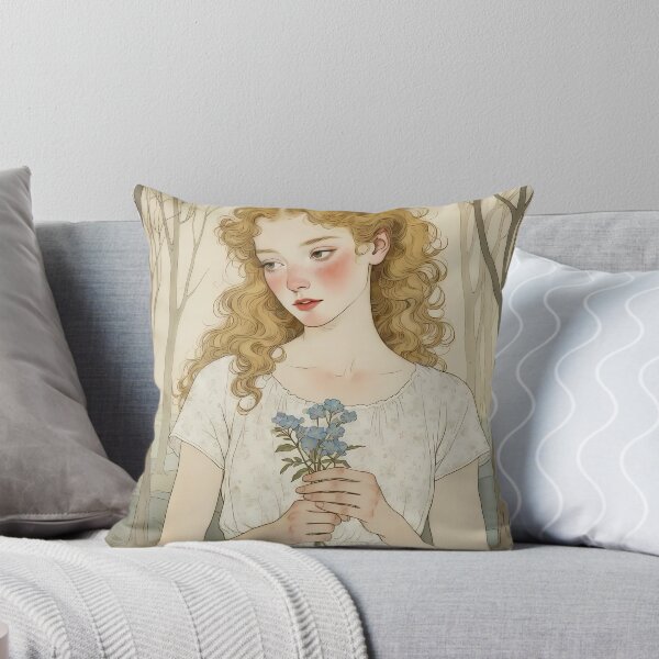 Item preview, Art Nouveau Forest Girl Portrait designed and sold by ondante.