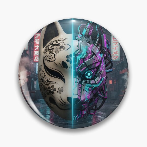 Item preview, Neon Paradox: Cyber-Kitsune in Neo Tokyo Alley designed and sold by Neo Tokio.