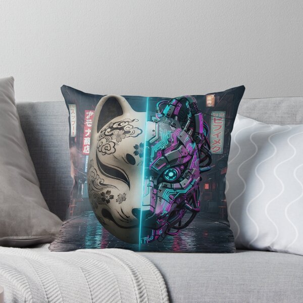 Item preview, Neon Paradox: Cyber-Kitsune in Neo Tokyo Alley designed and sold by Neo Tokio.