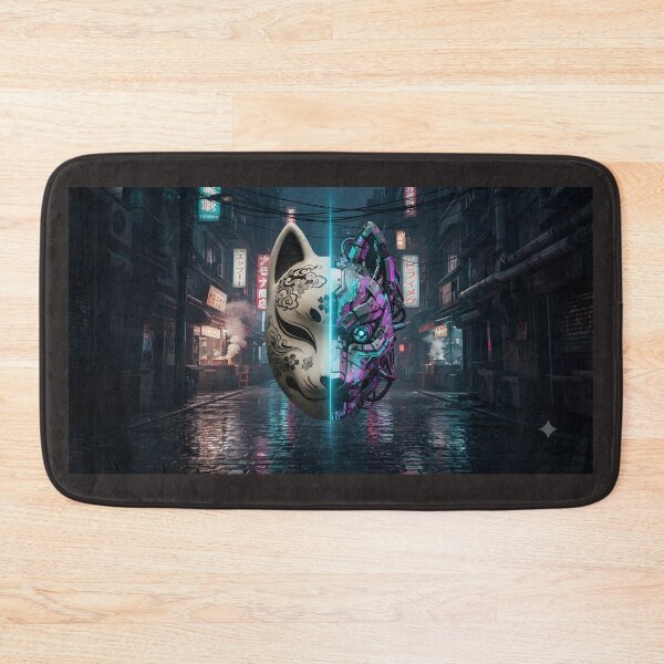 Item preview, Neon Paradox: Cyber-Kitsune in Neo Tokyo Alley designed and sold by Neo Tokio.
